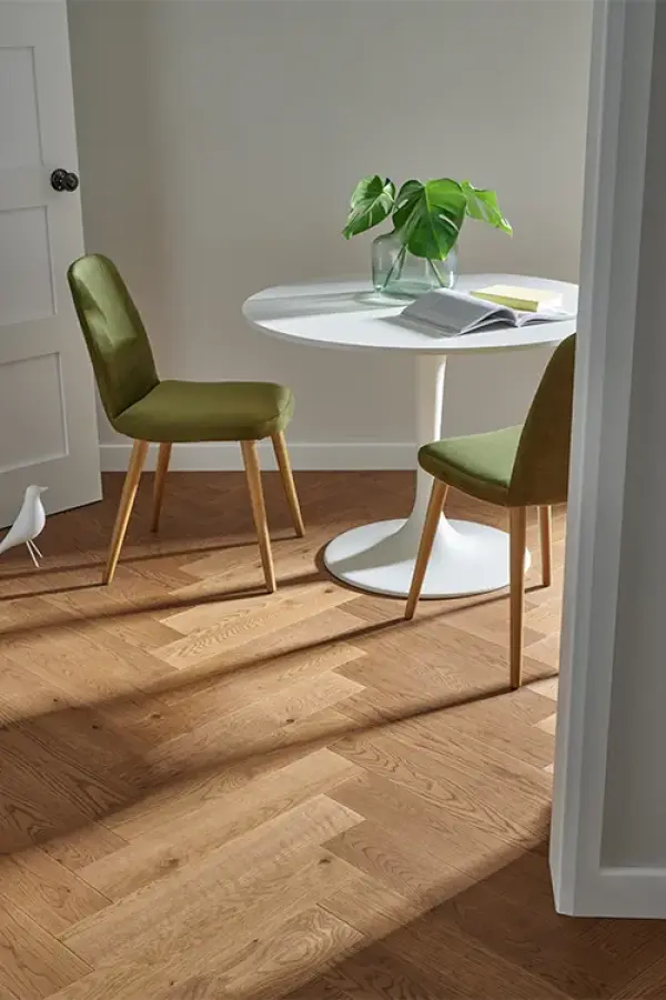 Classic Copper Oak Herringbone